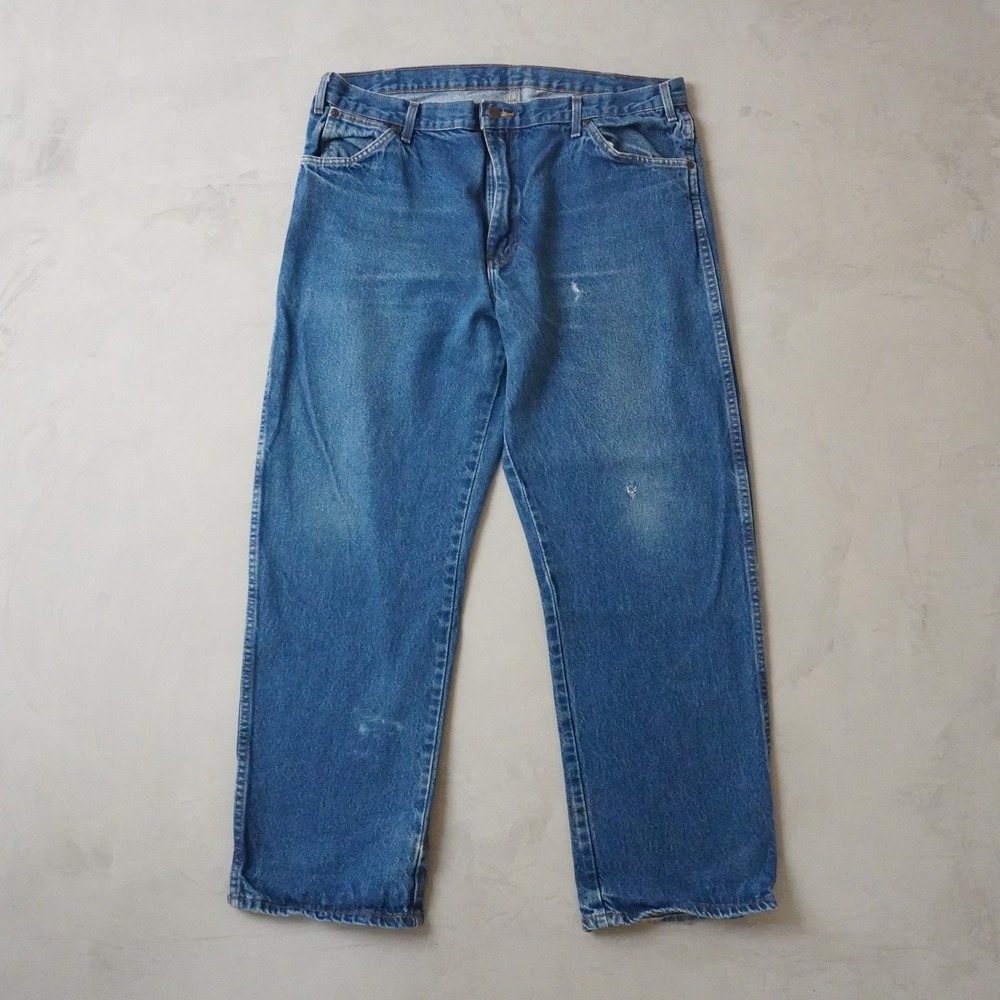 Dickies Relaxed Fit Carpenter Jeans 38x30 Mens Blue Denim Straight Leg Vintage